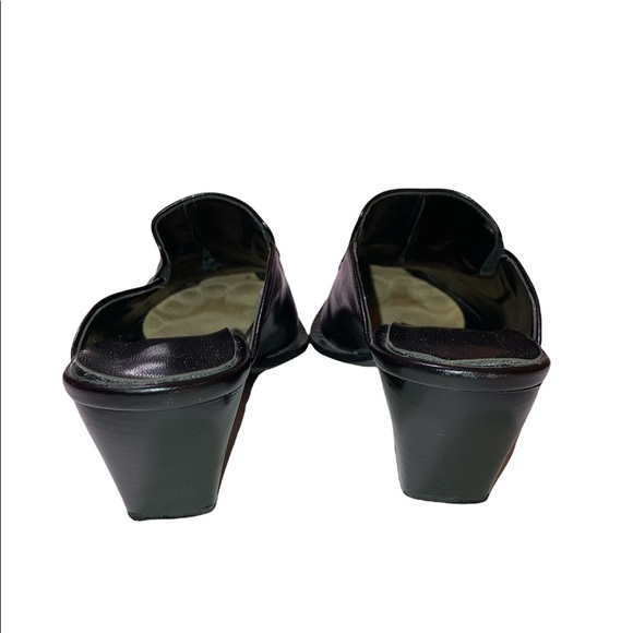 Black Italian Genuine Leather Slip On Shoes Size 36/6 - Picture 5 of 8